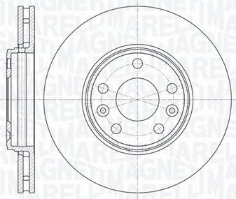 Magneti Marelli 361302040606 - Тормозной диск avtokuzovplus.com.ua