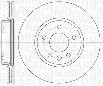 Magneti Marelli 361302040610 - Гальмівний диск autocars.com.ua