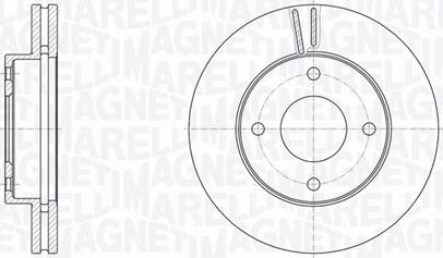 Magneti Marelli 361302040616 - Тормозной диск avtokuzovplus.com.ua