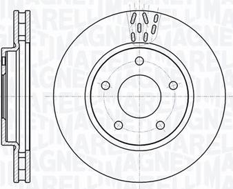 Magneti Marelli 361302040640 - Гальмівний диск autocars.com.ua