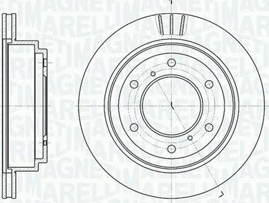 Magneti Marelli 361302040642 - Гальмівний диск autocars.com.ua