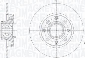 Magneti Marelli 361302040649 - Гальмівний диск autocars.com.ua