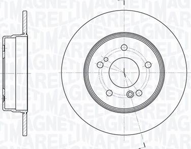 Magneti Marelli 361302040650 - Гальмівний диск autocars.com.ua