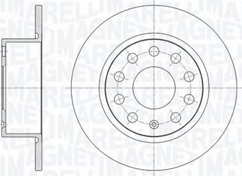 Magneti Marelli 361302040656 - Тормозной диск avtokuzovplus.com.ua