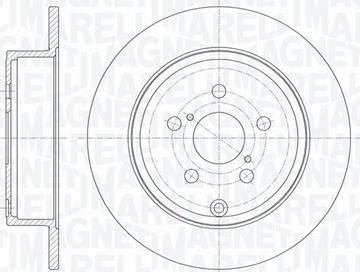 Magneti Marelli 361302040661 - Тормозной диск avtokuzovplus.com.ua