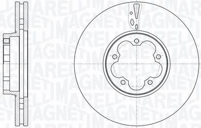 Magneti Marelli 361302040663 - Тормозной диск autodnr.net