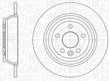 Magneti Marelli 361302040665 - Тормозной диск avtokuzovplus.com.ua