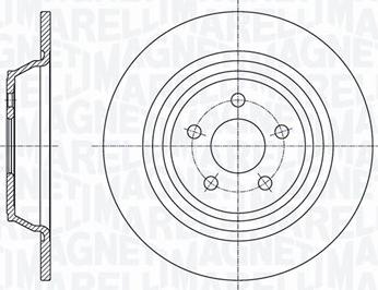 Magneti Marelli 361302040667 - Тормозной диск avtokuzovplus.com.ua