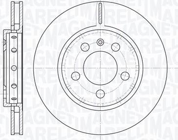 Magneti Marelli 361302040669 - Тормозной диск autodnr.net