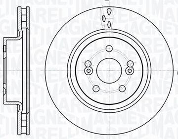 Magneti Marelli 361302040675 - Гальмівний диск autocars.com.ua