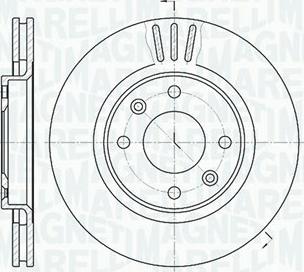 Magneti Marelli 361302040690 - Тормозной диск avtokuzovplus.com.ua