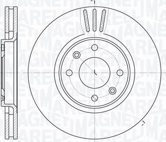 Magneti Marelli 361302040696 - Тормозной диск avtokuzovplus.com.ua