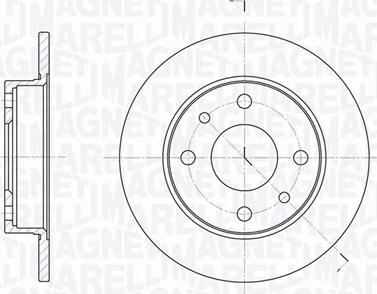 Magneti Marelli 361302040700 - Тормозной диск avtokuzovplus.com.ua