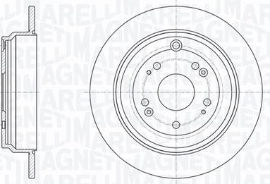 Magneti Marelli 361302040709 - Тормозной диск autodnr.net