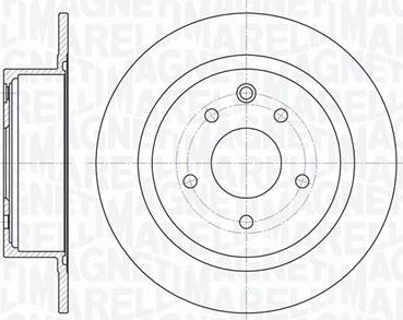 Magneti Marelli 361302040719 - Тормозной диск avtokuzovplus.com.ua