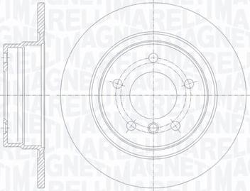 Magneti Marelli 361302040720 - Гальмівний диск autocars.com.ua