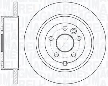 Magneti Marelli 361302040724 - Тормозной диск avtokuzovplus.com.ua