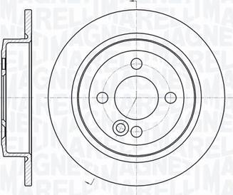 Magneti Marelli 361302040725 - Гальмівний диск autocars.com.ua