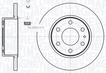 Magneti Marelli 361302040728 - Тормозной диск avtokuzovplus.com.ua