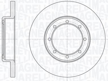 Magneti Marelli 361302040731 - Тормозной диск avtokuzovplus.com.ua