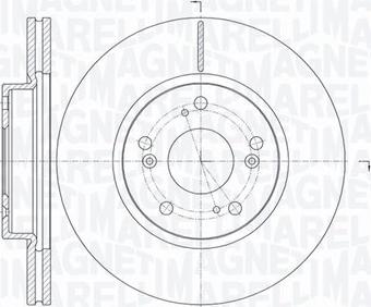 Magneti Marelli 361302040737 - Гальмівний диск autocars.com.ua