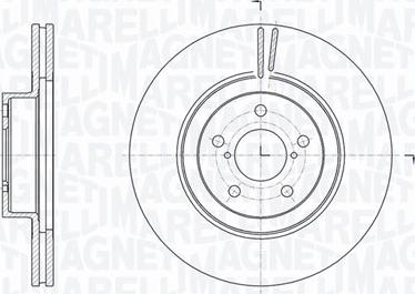 Magneti Marelli 361302040743 - Гальмівний диск autocars.com.ua