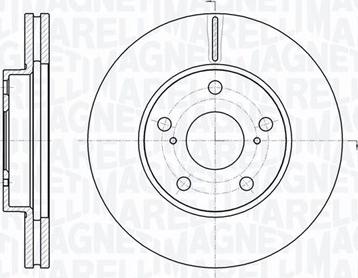 Magneti Marelli 361302040744 - Гальмівний диск autocars.com.ua