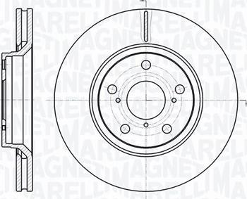 Magneti Marelli 361302040745 - Гальмівний диск autocars.com.ua