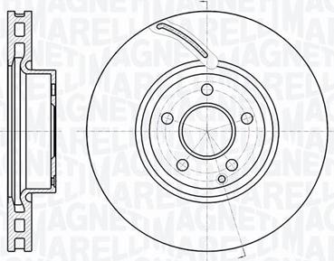 Magneti Marelli 361302040748 - Гальмівний диск autocars.com.ua