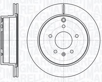 Magneti Marelli 361302040750 - Тормозной диск avtokuzovplus.com.ua