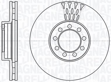 Magneti Marelli 361302040755 - Гальмівний диск autocars.com.ua