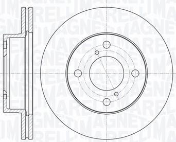 Magneti Marelli 361302040760 - Тормозной диск avtokuzovplus.com.ua