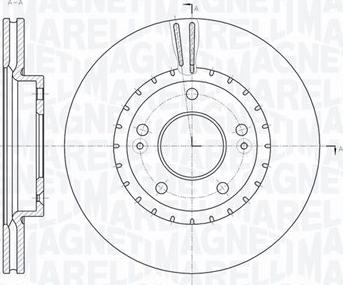 Magneti Marelli 361302040771 - Гальмівний диск autocars.com.ua