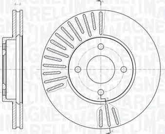 Magneti Marelli 361302040772 - Тормозной диск autodnr.net