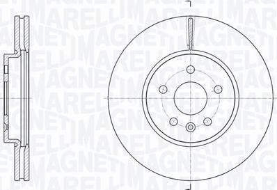 Magneti Marelli 361302040784 - Тормозной диск avtokuzovplus.com.ua