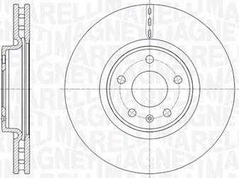 Magneti Marelli 361302040805 - Гальмівний диск autocars.com.ua