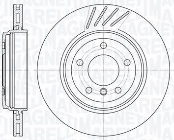 Magneti Marelli 361302040811 - Тормозной диск avtokuzovplus.com.ua