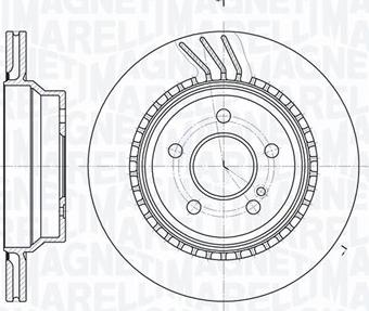 Magneti Marelli 361302040812 - Тормозной диск avtokuzovplus.com.ua