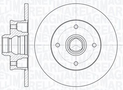 Magneti Marelli 361302040815 - Тормозной диск avtokuzovplus.com.ua