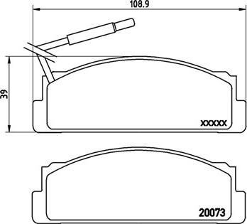 ACDelco AC653481D - Тормозные колодки, дисковые, комплект avtokuzovplus.com.ua