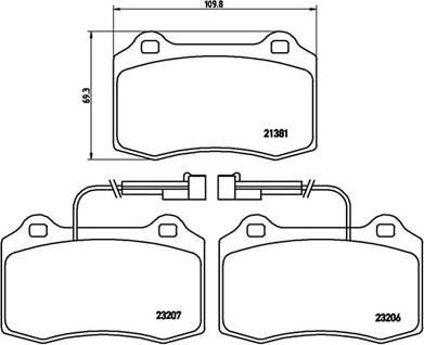 Magneti Marelli 363700423074 - Гальмівні колодки, дискові гальма autocars.com.ua