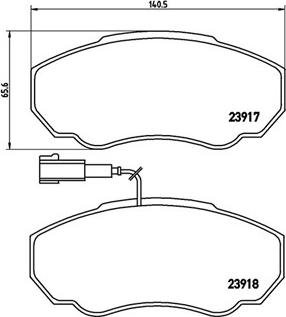 Magneti Marelli 363700423091 - Тормозные колодки, дисковые, комплект autodnr.net