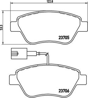 Magneti Marelli 363700423141 - Гальмівні колодки, дискові гальма autocars.com.ua