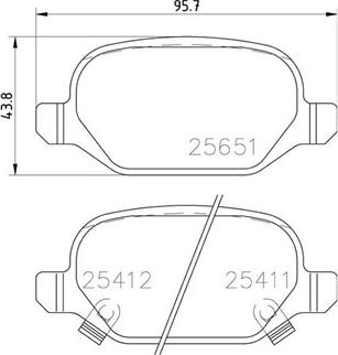 Magneti Marelli 363700423151 - Гальмівні колодки, дискові гальма autocars.com.ua