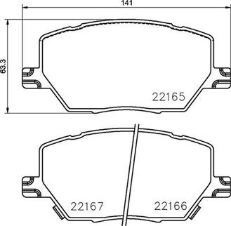 Magneti Marelli 363700423164 - Гальмівні колодки, дискові гальма autocars.com.ua