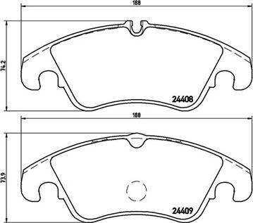 Magneti Marelli 363700424074 - Гальмівні колодки, дискові гальма autocars.com.ua