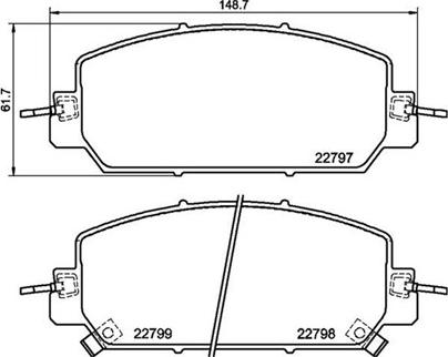 Magneti Marelli 363700428098 - Гальмівні колодки, дискові гальма autocars.com.ua