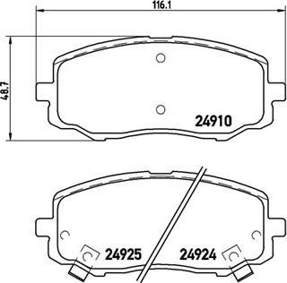 Magneti Marelli 363700430045 - Тормозные колодки, дисковые, комплект avtokuzovplus.com.ua