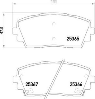 Magneti Marelli 363700430053 - Гальмівні колодки, дискові гальма autocars.com.ua