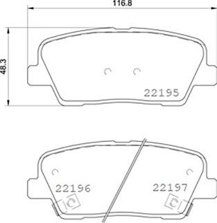 Magneti Marelli 363700430105 - Тормозные колодки, дисковые, комплект autodnr.net